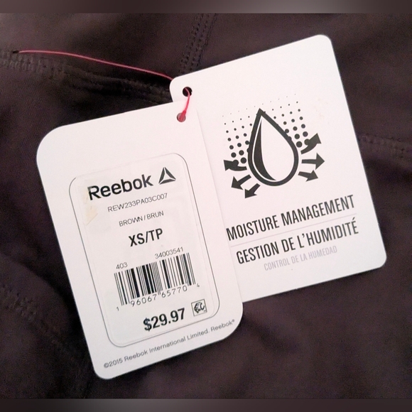 Reebok Straight High Rise Pants (XS) - Picture 4 of 4